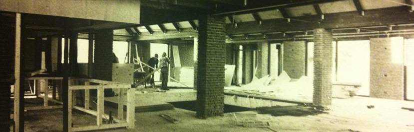 Historie Pand Emile Bakker in aanbouw
